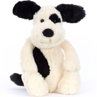 Jellycat Bashful Black & Cream Puppy