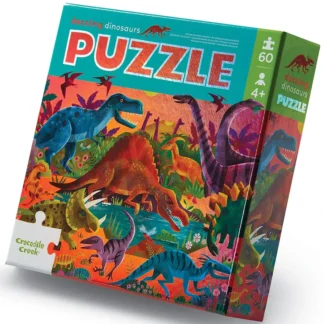 Foil Puzzle (60pc), Dazzling Dinosaurs